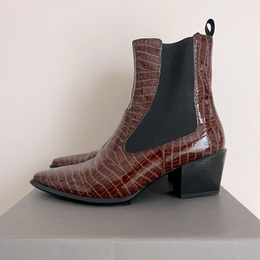 VAGABOND | BETSY BOOT - Brown/Croc Skin